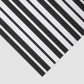 Wit Zwart Verticaal Streepjespatroonontwerp Tissuepapier (Detail)