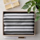Wit Zwart Verticaal Streepjespatroonontwerp Tissuepapier (Geschenk)