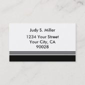 wit zwart visitekaartje (Achterkant)