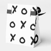 Wit & Zwart X O XO X&O's Trendy Cute Bedankdoosjes (Achterkant)