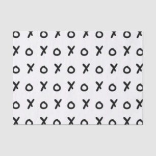 Wit & Zwart X O XO X&O's Trendy Cute Tissuepapier