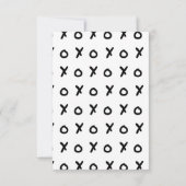 Wit & Zwart X O XO X&O's Trendy RSVP Antwoord (Achterkant)