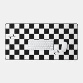 Wit & zwart Zakelijk logo Bedrijfsmerk Checkers Bureaumat (Keyboard & Muis)