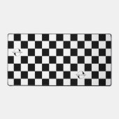 Wit & zwart Zakelijk logo Bedrijfsmerk Checkers Bureaumat (Voorkant)