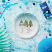 Wit Zwitsers Herder Wit GSD Hond Winterbos Papieren Bordje (Feest)