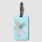 Witbloempastel voor waterverf bagagelabel (Voorkant (verticaal))