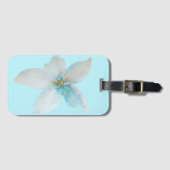 Witbloempastel voor waterverf bagagelabel (Voorkant (horizontaal))