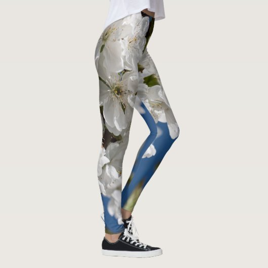 Witbloesachtige vertakking leggings (Rechts)