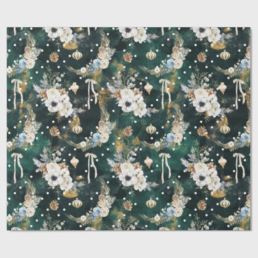 Witblokpatroon met witte kerst cadeaupapier (Vlak)