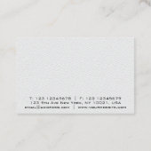 witboek ontwerp minimalistisch Visitekaartje (Achterkant)