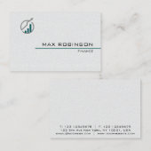 witboek ontwerp minimalistisch Visitekaartje (Voorkant / Achterkant)