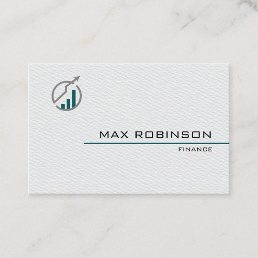 witboek ontwerp minimalistisch Visitekaartje (Voorkant)