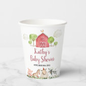 Witboek over het boerderij House Animals Barnyard  Papieren Bekers (Voorkant)