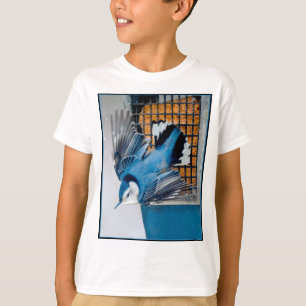Witborstboomklever in de Sneeuw - Originele Foto T-shirt