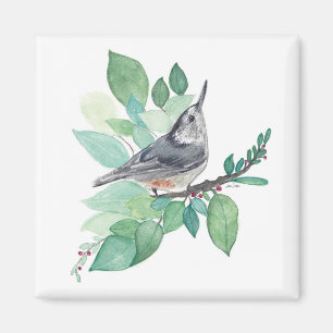 Witborstboomklever Vogel Kunst Magneet