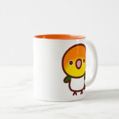Witbuikcaique Tweekleurige Koffiemok (Voorkant rechts)