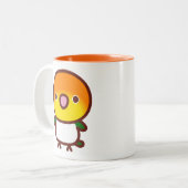 Witbuikcaique Tweekleurige Koffiemok (Voorkant links)