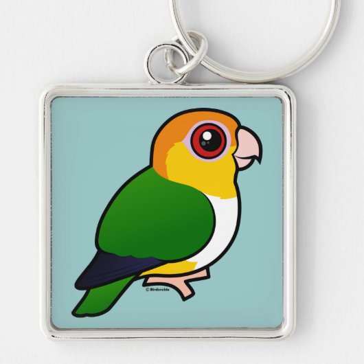 Witbuikpapegaai Sleutelhanger (Voorkant)