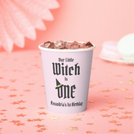 Witch 1st Birthday Papieren Bekers