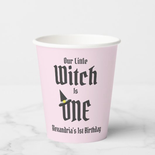 Witch 1st Birthday Papieren Bekers (Voorkant)