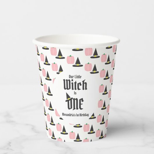 Witch 1st Birthday Papieren Bekers (Voorkant)