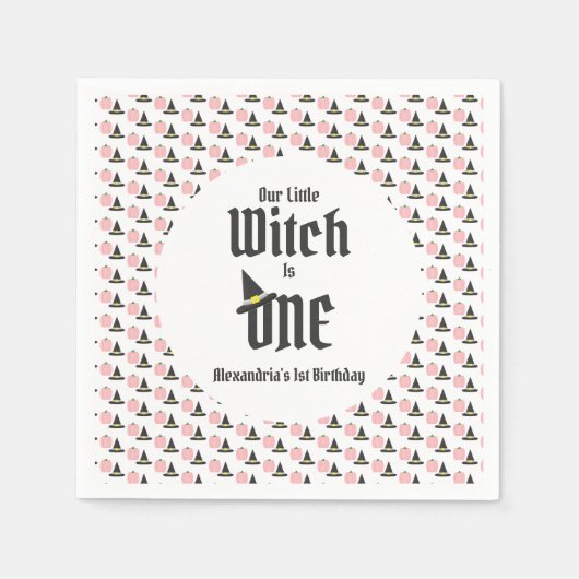 Witch 1st Birthday Servet (Voorkant)