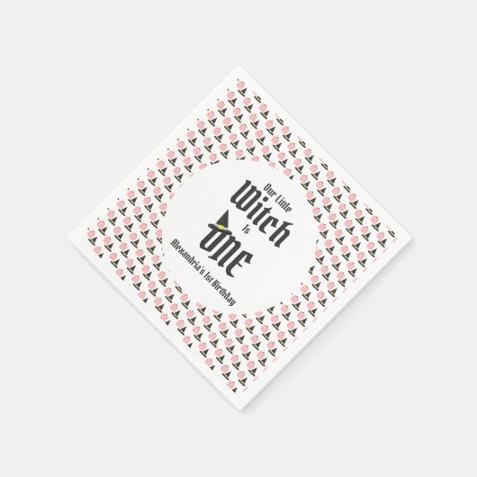 Witch 1st Birthday Servet (Hoek)