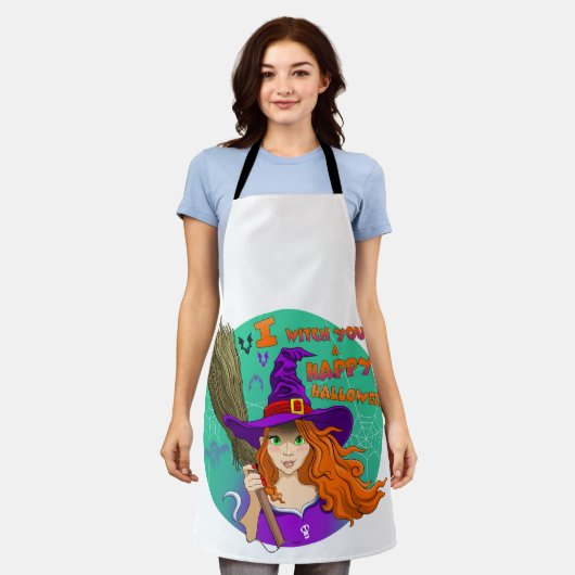 Witch All-Over Print Schort (Gedragen)