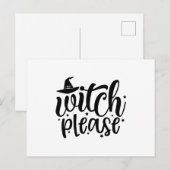 Witch Alsjeblieft Briefkaart (Voorkant / Achterkant)