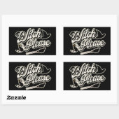 Witch Alsjeblieft | Halloween Rechthoekige Sticker (Vel)