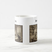 Witch and Black Cat making potion Custom Name Koffiemok (Center)