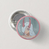 Witch anime ronde button 3,2 cm (Voorkant /achterkant)