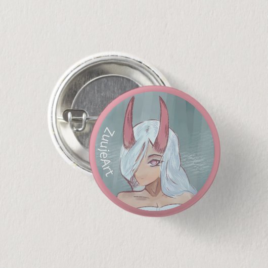 Witch anime ronde button 3,2 cm (Voorkant /achterkant)