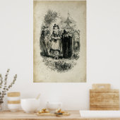 Witch Antiek Halloween Witches Poster (Keuken)