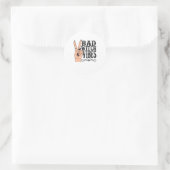 Witch Apparel Bad Witch Vibes Witch Hand Hal Ronde Sticker (Tas)