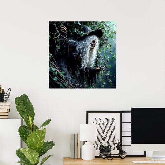 Witch Art Poster (Thuiskantoor)