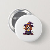 Witch Basset Brew Ronde Button 5,7 Cm (Voorkant /achterkant)