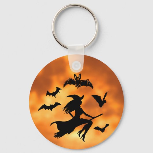Witch Bats Moon Sleutelhanger (Voorkant)