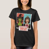 Witch Before Coffee Funny Warning Comic Pop Art T-shirt (Voorkant)