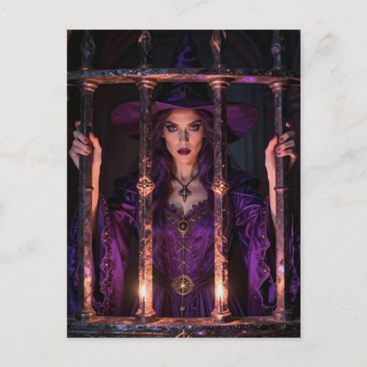 Witch behind bars  briefkaart (Voorkant)