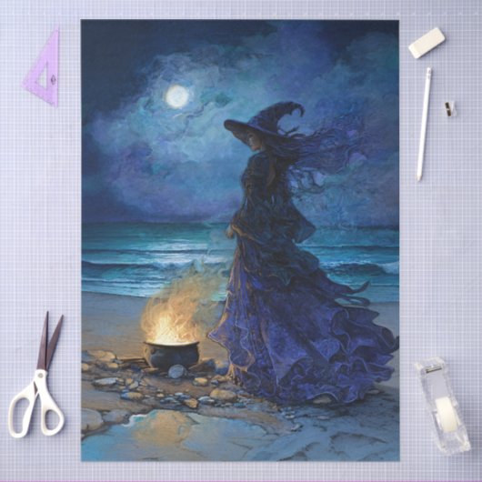 Witch beroemd gemaakt door The Moonlit Zee Decoupa Tissuepapier (Craft)