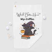 Witch Better Have My Coffee Classic T-shirt Golfhanddoek (Insitu)