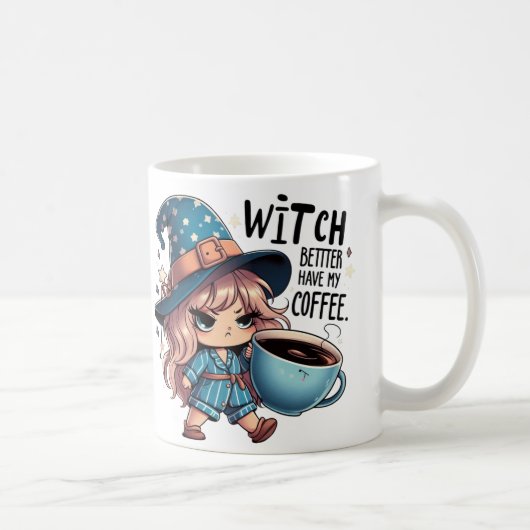  Witch Better Have My Coffee Funny Halloween Mug Koffiemok (Rechts)