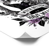 Witch Better Have My Coffee Funny Witch For Hallow Poster (Hoek)