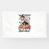 Witch better have my Dog Biscuits Cute Halloween C Spandoek (Horizontaal)