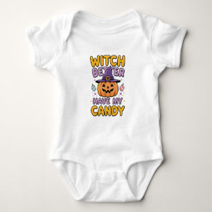 Witch Better Have My Snoep - Schattigee Kawaii Hal Romper