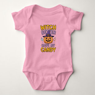 Witch Better Have My Snoep - Schattigee Kawaii Hal Romper