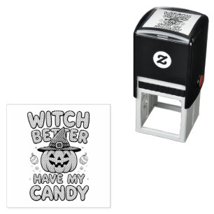 Witch Better Have My Snoep - Schattigee Kawaii Hal Zelfinktende Stempel