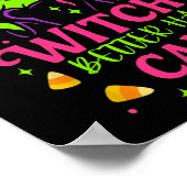 Witch Better Have Snoep Grappig Halloween Ontwerp Poster (Hoek)