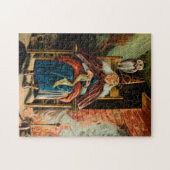 Witch bij Fireplace Legpuzzel (Horizontaal)